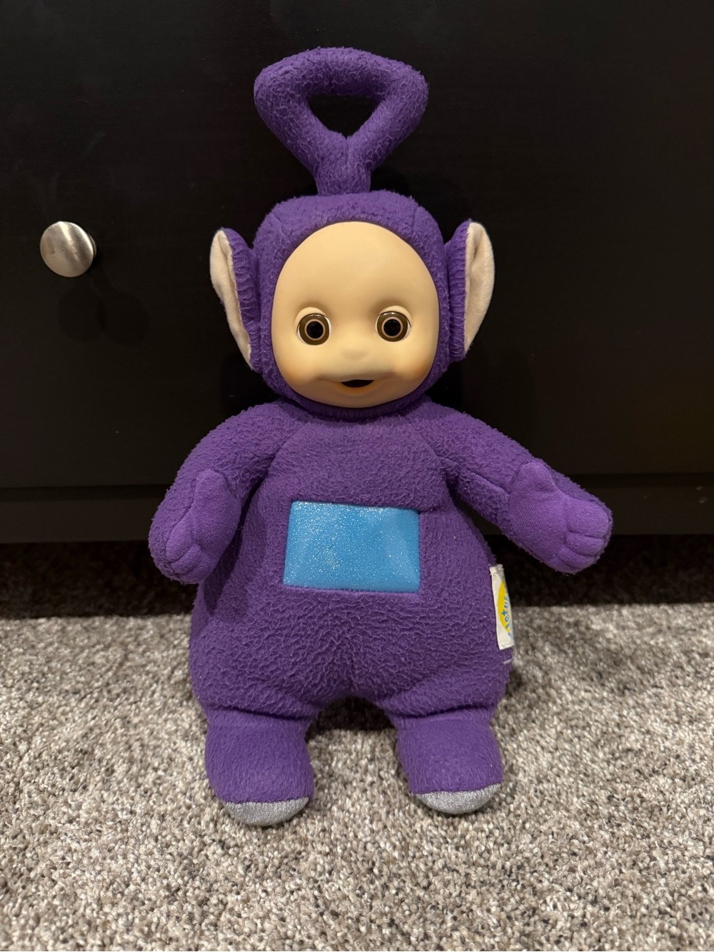 Vintage 1998 Playskool Tinky Winky 14” Purple Teletubbies Plush Toy Doll